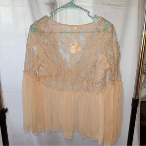 NWT Altar’d State Rosemary Lace Tunic Top size S